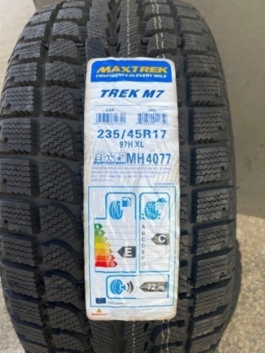 203-3）未使用2本在庫処分！235/45R17MAXTREKスタッドレス！21年製！別途はめ替えも対応
