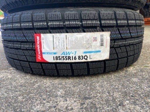 203-5）未使用2本在庫処分！185/55R16ナンカンスタッドレス！21年製！別途はめ替えも対応
