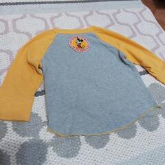 《決まりました》【12-18ヶ月】黄色とグレーのロングTシャツの画像