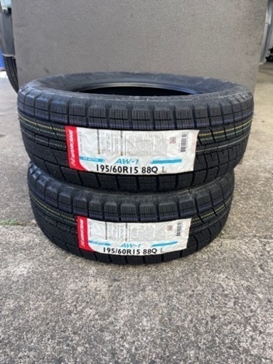 203-6）未使用2本在庫処分！195/60R15ナンカンスタッドレス！21年製！別途はめ替えも対応