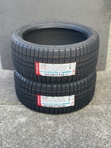 203-7）未使用2本在庫処分！255/35R18ナンカンスタッドレス！21年製！別途はめ替えも対応