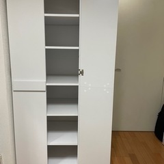 タンス、クローゼット　白　棚