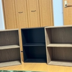 コーナン　2段カラーボックス3個セット