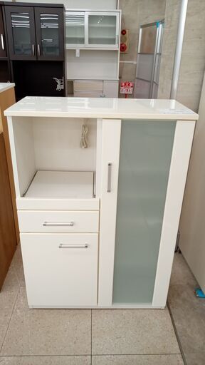 ★ジモティ割あり★ ニトリ レンジ台 白 H115×D40.5×W80 クリーニング済み TJ4022