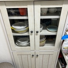 【3/7販売終了】ニトリ　食器棚　美品　0円