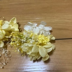 ブライダル ドライフラワーピアスの画像