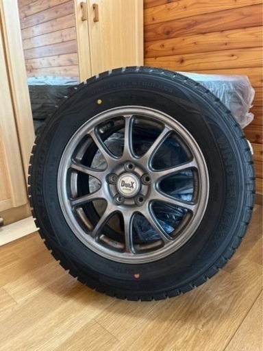 スタッドレスタイヤホイールセット4本-ダンロップ WM01-195/65R15