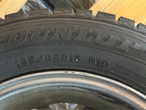 スタッドレスタイヤホイールセット4本-ダンロップ WM01-195/65R15 