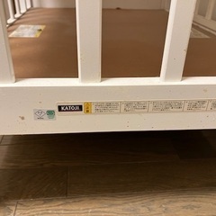 KATOJI ベビーベッド　内寸60×90cmの画像