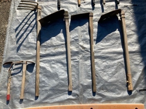 クワ　鋤　熊手など　耕畑・草削農具セット