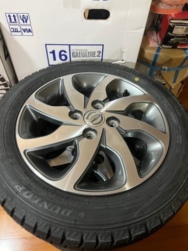 【売約済】日産ルークス純正14インチ　スタッドレス