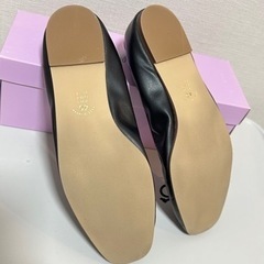 バレーシューズ 25cm 黒 スクエアトゥ 美品の画像