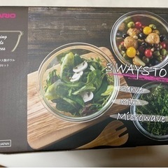 【新品】ガラス製ボウル3点セットの画像