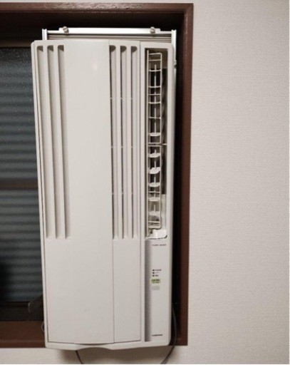 受付終了　窓用エアコン　コロナ　窓枠付き　2019 リモコン　コロナ