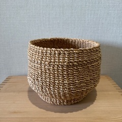 IKEA イケアの籐バスケットの画像