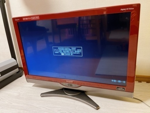 (受付終了)32型AQUOSテレビ(美品)(B-CAS無し)