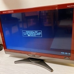 (受付終了)32型AQUOSテレビ(美品)(B-CAS無し)