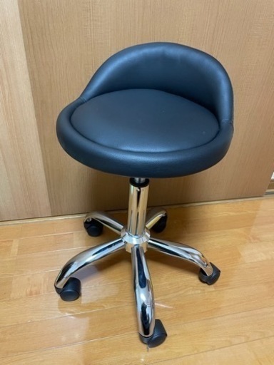 【新品】昇降可能 丸椅子 背もたれ付き