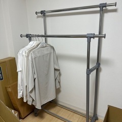 ニトリのダブルハンガーラック