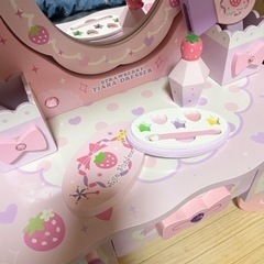 値下げ中！！マザーガーデン　ドレッサー女の子玩具　ピンク美品　メイクお化粧の画像