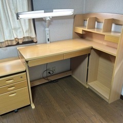 【受付終了】多機能学習机同一品２台セット※バラ売り可