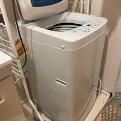 洗濯機　竿付きの画像