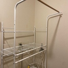 洗濯機　竿付きの画像