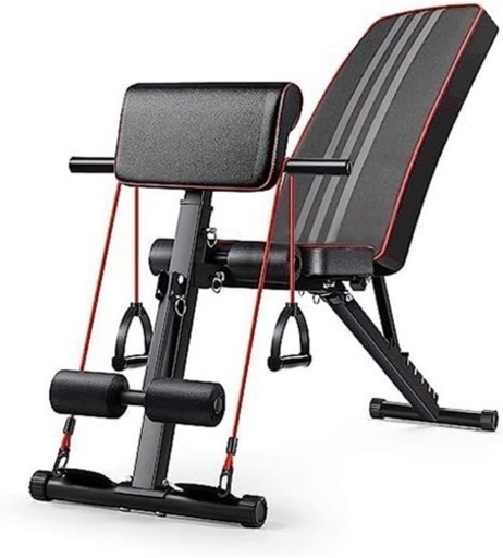 トレーニングベンチ マルチシットアップベンチ 折り畳み 耐荷重300kg フラットベンチ