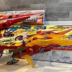ウルトラマン キングオージャー DXオージャクロウンランス＆DXチルソファードランサー2個セットの画像