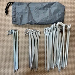 《受け渡し予定者決定》キャンプ用品　ペグ　33本セット　新品