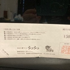シュシュ　商品券（説明文をご確認ください）の画像