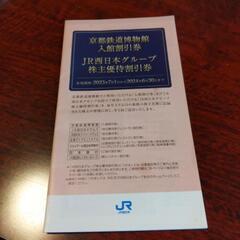 JR西日本グループ株主優待割引券