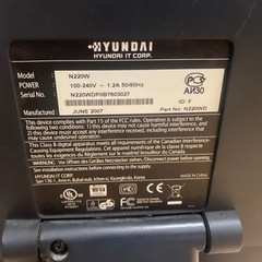 【決まりました】HYUNDAI 22インチモニター の画像