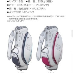 ブリジストン　BRIDGESTONE  キャディバッグ　ネイビー...
