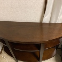 ウッド　サイドテーブルの画像