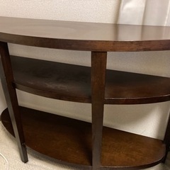 ウッド　サイドテーブルの画像