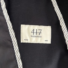 417/EDIFICE フォーワンセブンエディフィス メンズ ジャケット 黒の画像