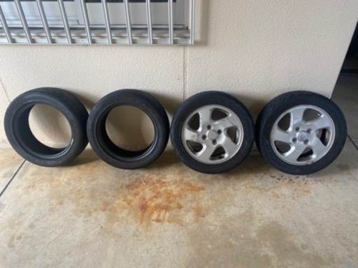 【売れました】FINALIST 595 EVO 165/55R14 72V 4本セット（2本はホイール付き）　14インチ タイヤ ホイール