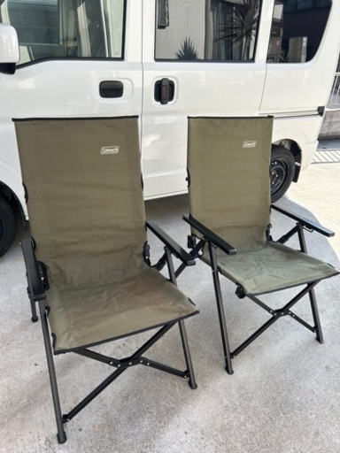 キャンプ　椅子　2脚セット　リクライニング付