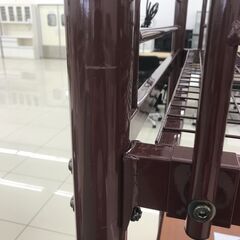 ★ジモティ割あり★ 株式会社ホームテイスト 階段付きパイプロフトベッド ダークブラウン H173.5×D100×W255 クリーニング済み HJ2107の画像