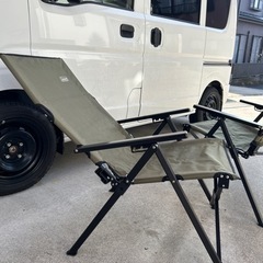 キャンプ　椅子　2脚セット　リクライニング付の画像