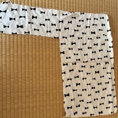 （値下げ）ハギレのガーゼ生地のリボン柄２枚セット　の画像