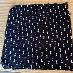 （値下げ）ハギレのガーゼ生地のリボン柄２枚セット　の画像