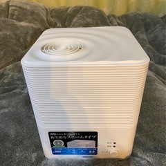 山善　スチーム式加湿器　白の画像
