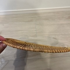 未使用　ラウンドラタン　ランチョンマットの画像