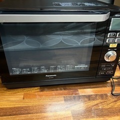 オーブンレンジ(パナソニック製 ブラック 26L)※状態良