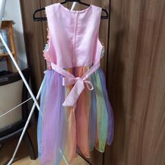 1回着用❗ピンクドレス140サイズ　結婚式、発表会の画像