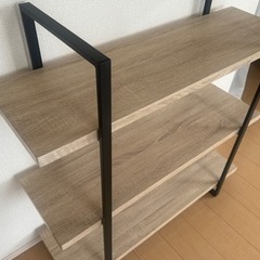 【最終価格】LOWYA [幅100/3段] シェルフ ディスプレイラックの画像