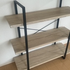 【最終価格】LOWYA [幅100/3段] シェルフ ディスプレイラックの画像