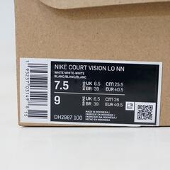 【未使用品】NIKE コートビジョン DH2987-100【25.5cm】通学靴にもオススメ♪☆質屋・リサイクルマート宇部店☆の画像